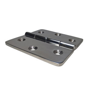 boat hinge / for yachts / for ships / polished stainless steel