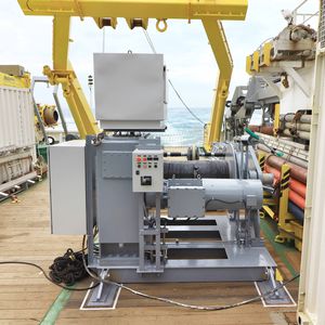 ship winch / mooring / electric drive / single-drum