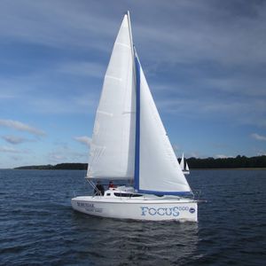 cruising sailboat