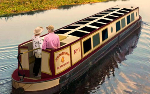 Inboard houseboat - Mothership Marine - solar powered / canal / traditional