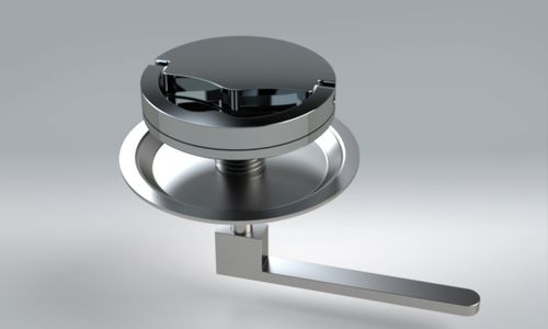 Boat latch - YLSA90MI - YACHT LUXURY STYLE - for ships / keyed / lever-operated