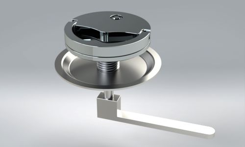 Boat latch - YLSA90MIK - YACHT LUXURY STYLE - for ships / keyed / lever-operated