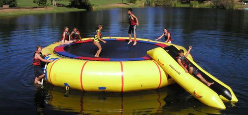 Trampoline water toy - Commercial  - CUSTOM CHUTES - for recreation centers / for yacht
