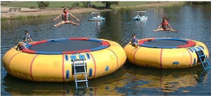 Trampoline water toy - CUSTOM CHUTES - for recreation centers / for yacht