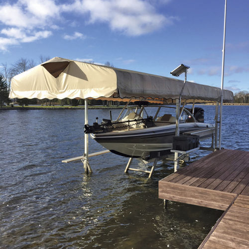 Boat lift - R & J Machine - floating / hydraulic