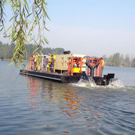 Cutter-suction dredge - Weed - Qingzhou Yongsheng dredging equipment.co.ltd - catamaran