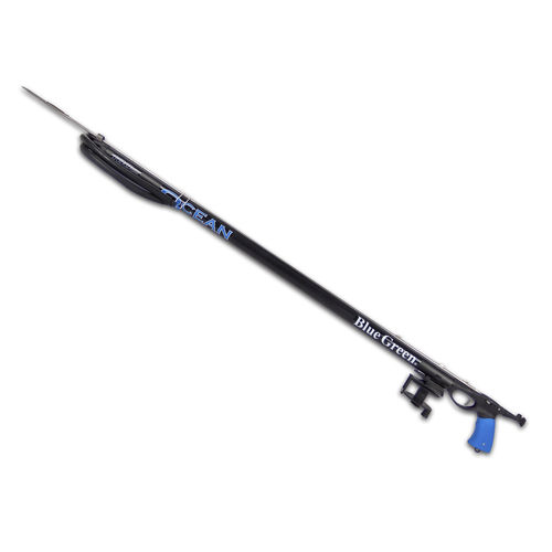 Speargun with shock cord - Ocean - BlueGreen - aluminum