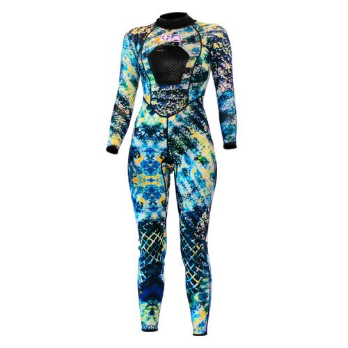 Spearfishing wetsuit - VERTIGO Camouflage  - JBL International - one-piece / hooded / 2.5 mm
