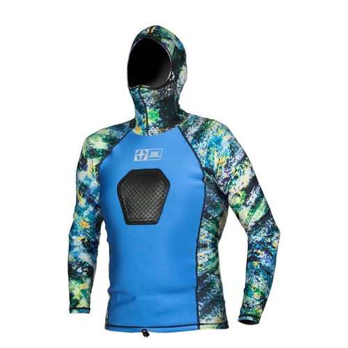 Long-sleeve neoprene top - VERTIGO HYBRID - JBL International - with hood