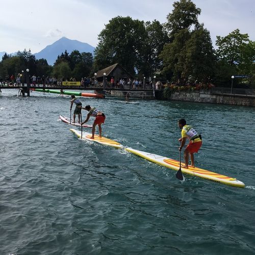 Inflatable stand-up paddle-board - ROCKET 14'0'' - Airboard - all-around / race / touring
