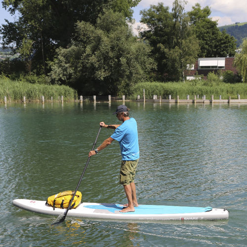 Inflatable stand-up paddle-board - SHARK 12'6'' - Airboard - touring / fitness / beginner