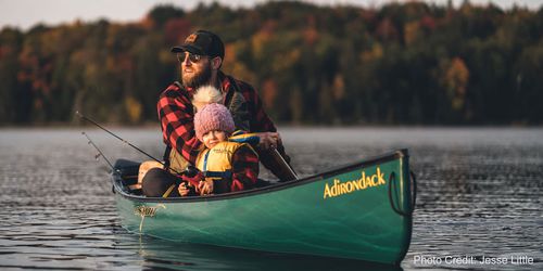 Touring canoe - Adirondack - Esquif International Inc. - fishing / solo / adult