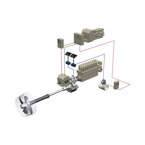 Ship propulsion system - HYBRID - Brunvoll - controllable-pitch propeller / shaft drive / diesel-electric hybrid