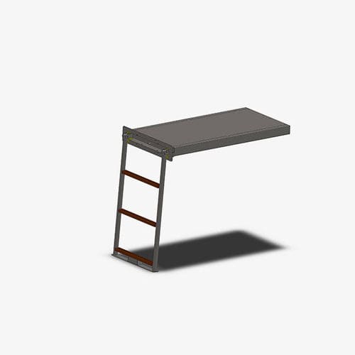 Yacht ladder - Natural - GZ NAUTIC DIVISION - retractable / swim / platform