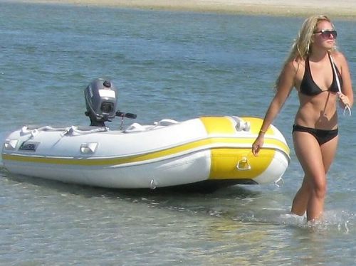 Outboard inflatable boat - CM280 - Aakron Xpress Ltd - RIB / 6-person max. / inflatable keel