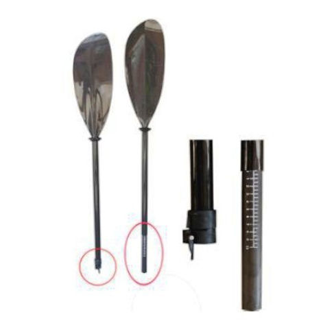 Kayak paddle - FIT-CP101 - JINHUA FIT Industry & Development Co., Ltd - racing / asymmetrical / double