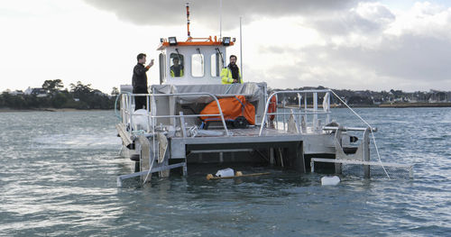 Work boat - Multi Cleaner 100 - Efinor Sea Cleaner - work barge / oil spill recovery boat / waste recovery barge