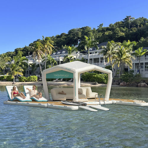 Floating platform - Square Pavilion 3.08 - YACHTBEACH – JetXtender - inflatable / for boat / for yacht