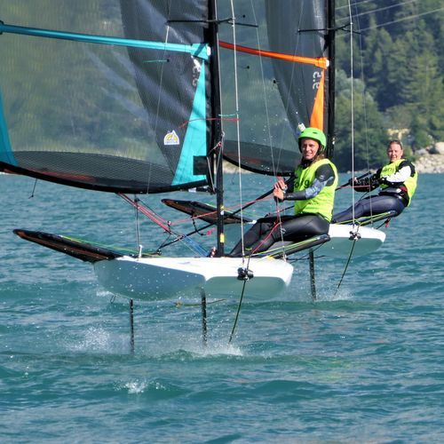 Single-handed sailing dinghy - SKEETA - Skeeta Watersports - foiling / instructional / recreational