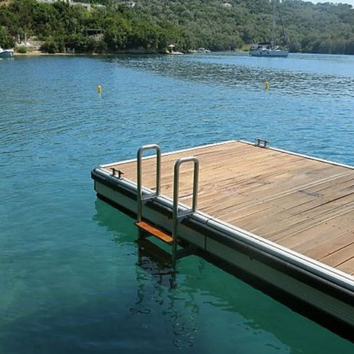 Dock ladder - gesikat - fixed / boarding / stainless steel