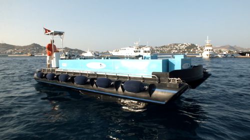 Aquaculture boat - akuakare - catamaran / inboard