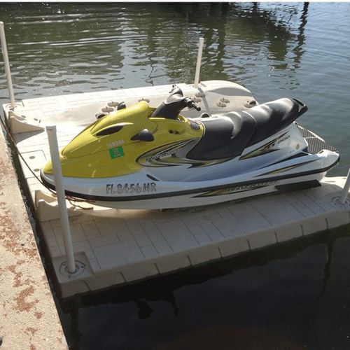 Floating dock - SLX6 - Wave Armor - drive-on / for jet-skis / plastic