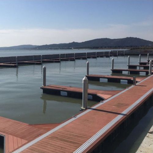 Floating dock - Shanghai Qihua Waterborne Engineering Construction Co., Ltd - mooring / for marinas / wooden