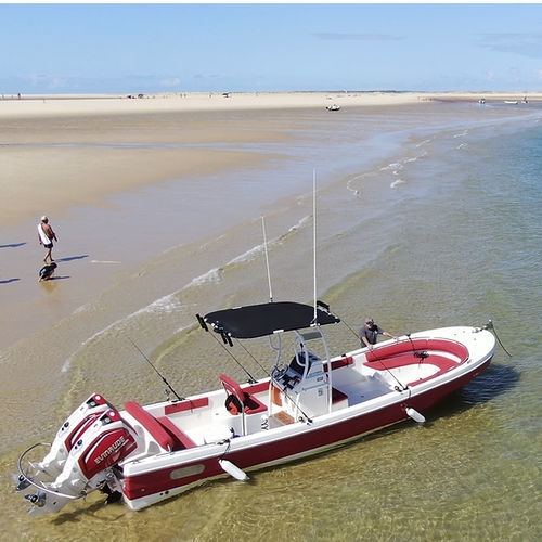 Passenger boat - PANGA FERRET - professional fishing boat / outboard / fiberglass