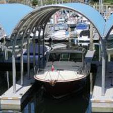 Boat shelter - Thunderbird - International Marine Floatation Systems, Inc. (IMFS) - dock-mounted