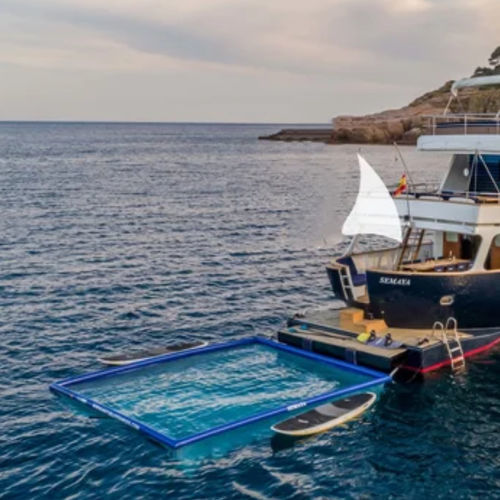 Floating swimming pool - DINO  - OCEANDREAMS MEDITERRANEO SL - jellyfish-control