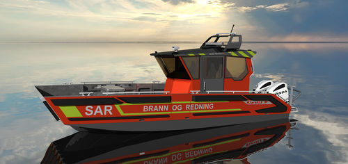 Search and rescue boat - OXpro AL8  - Hatløy Maritime AS - work boat / landing craft / fireboat