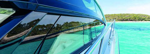 Sliding window - NOVAL - for boat / for yacht / fixed