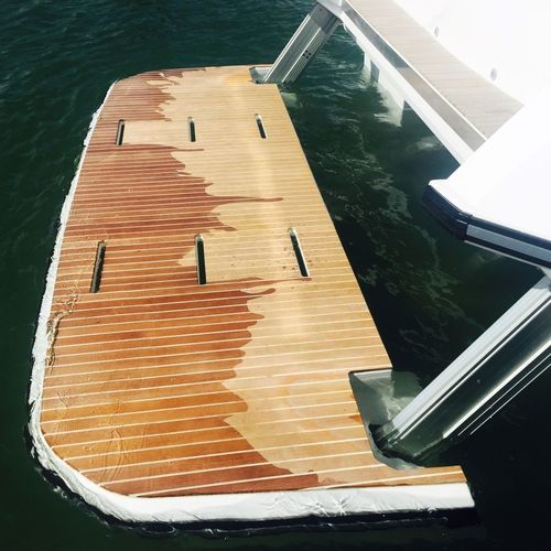 Platform with electric motor - NL1496 NL2136 - NOVAL - swim / for yacht