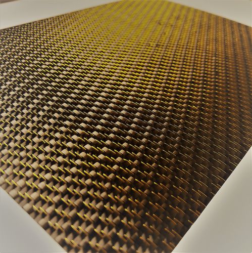 Carbon fiber composite fabric - SPN C 285 T YELLOW - SPINTEKS - metal wire / woven