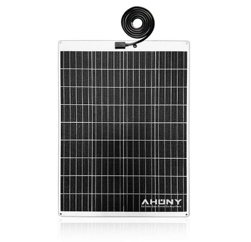 Semi-flexible solar panel - eMarvel M150w - SHENZHEN AHONY POWER CO.,LTD - monocrystalline silicon / 36 cells / for boat