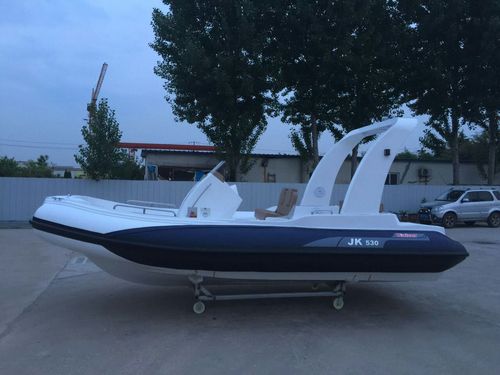 Outboard inflatable boat - SK-RIB530 LUX  - qingdao sk marine & equipments - gasoline / rigid / open