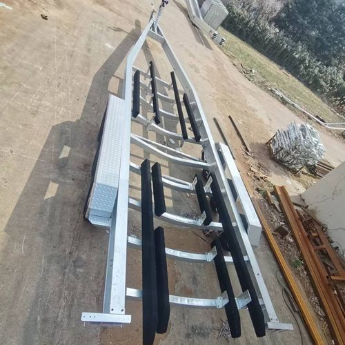 Heavy-duty handling trailer - qingdao sk marine & equipments - for boat / 3-axle