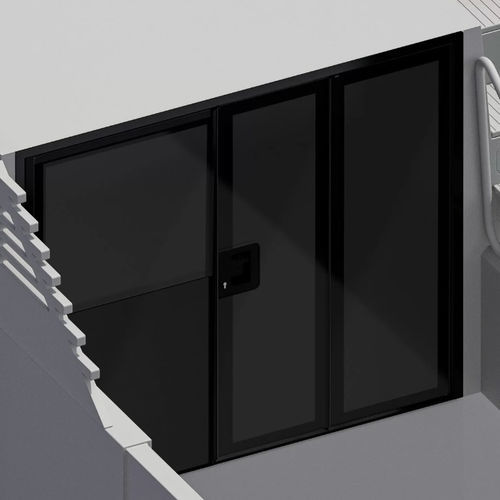Yacht door - Elite Fold - parema - for boat / aluminum / PMMA