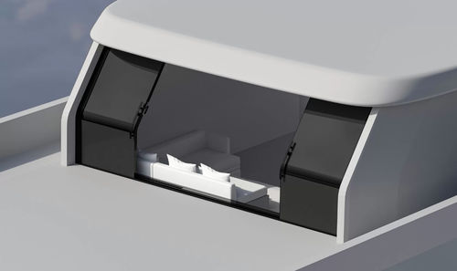 Yacht door - Grand Flow - parema - for boat / sliding / glazed
