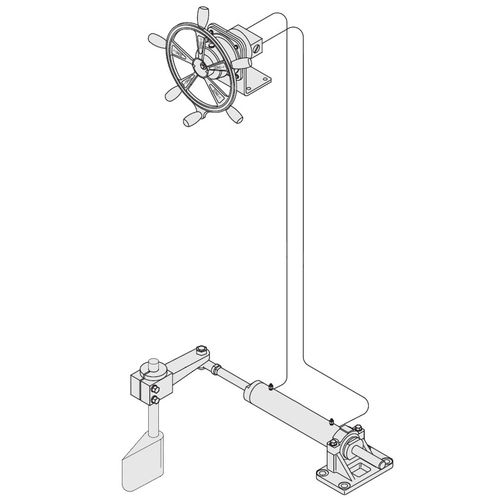 Ship steering system Manual DI INDUSTRIAL CO.,LTD. mechanical