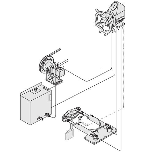 Ship steering system DPS130S DI INDUSTRIAL CO.,LTD. hydraulic