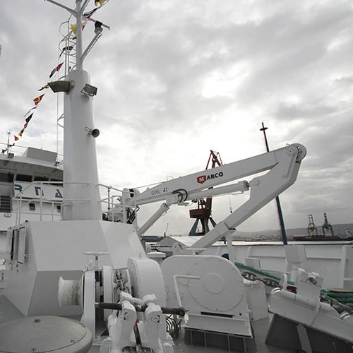Ship crane - TH COMPANY - for decks / articulated / telescopic