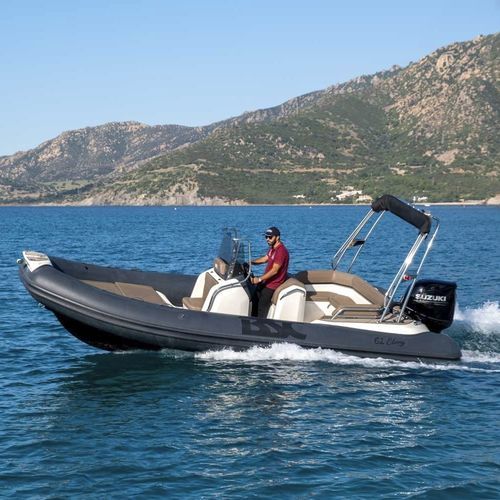 Outboard inflatable boat - 62 - BSC COLZANI srl - rigid / open / side console