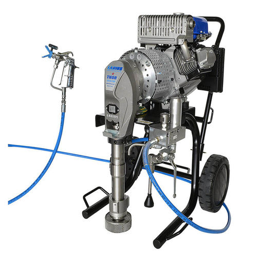 Mobile paint spraying machine - THOR petrol - Larius - for shipyards