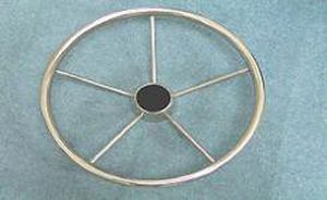 Stainless steel power boat steering wheel - 256-06624-00 - Groundhog Marine Industrial CO., LTD - single spoke