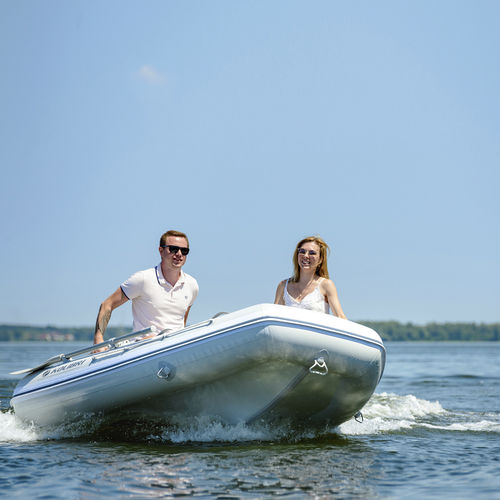Outboard inflatable boat - KM-270DXL - KOLIBRI - gasoline / open / multi-use
