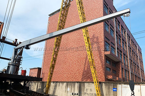 Ship crane - NMC series - Ningbo New Marine Lifesaving Equipment Co., Ltd. - for decks / luffing jib