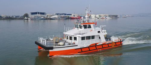 Crew boat - CTV-20 - Julong Technology Co.,Ltd. - catamaran / outboard