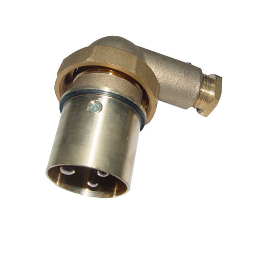 Ship watertight electrical plug - IMPA 792852 brass - Zhejiang Bozhou Marine Electric Technology Co., Ltd. - male