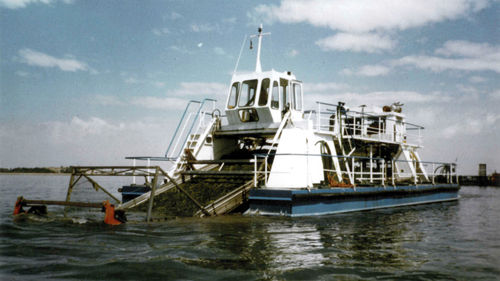 Work boat - BARENA - Italdraghe - weed harvester boat / catamaran / inboard